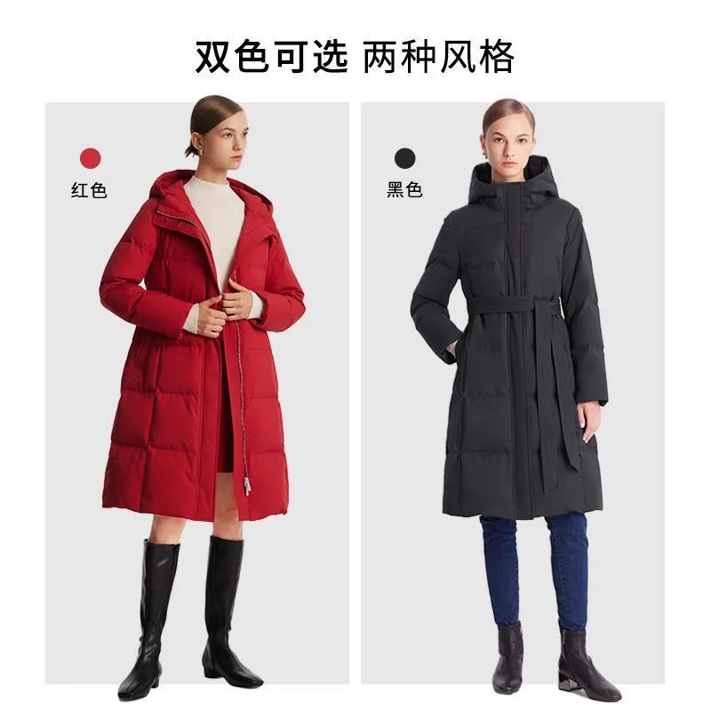 Hooded Long Goose Down Jacket