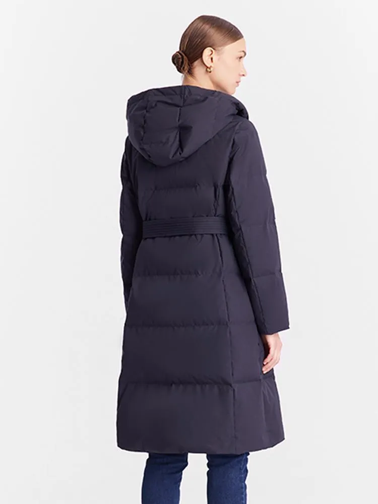 Hooded Long Goose Down Jacket