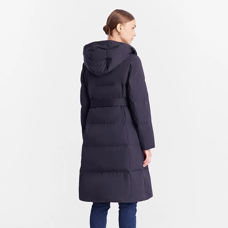 Hooded Long Goose Down Jacket
