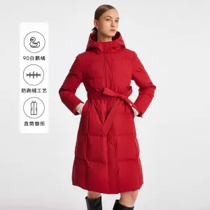 Hooded Long Goose Down Jacket