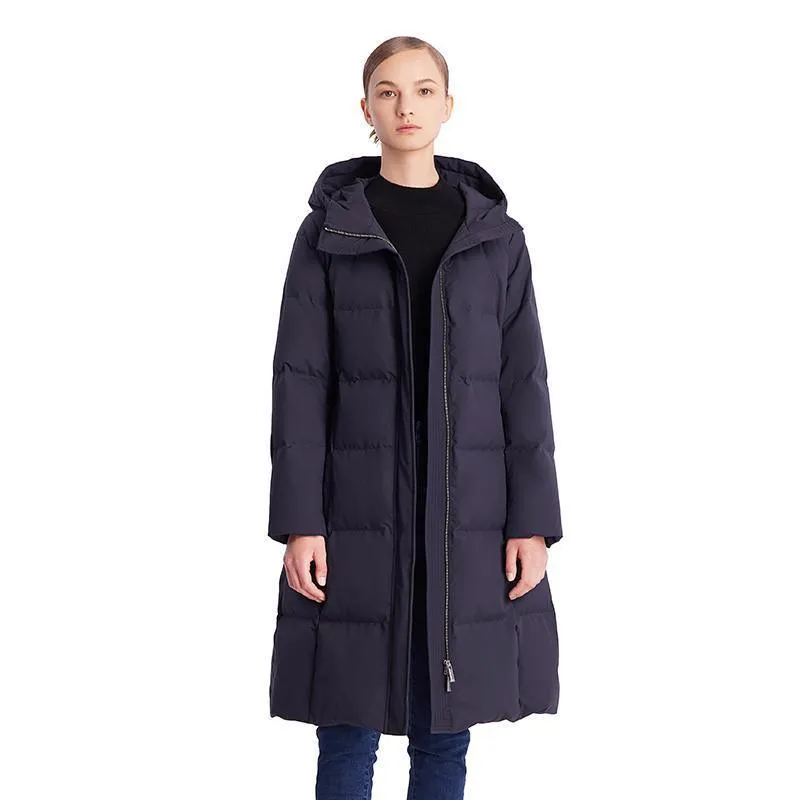 Hooded Long Goose Down Jacket
