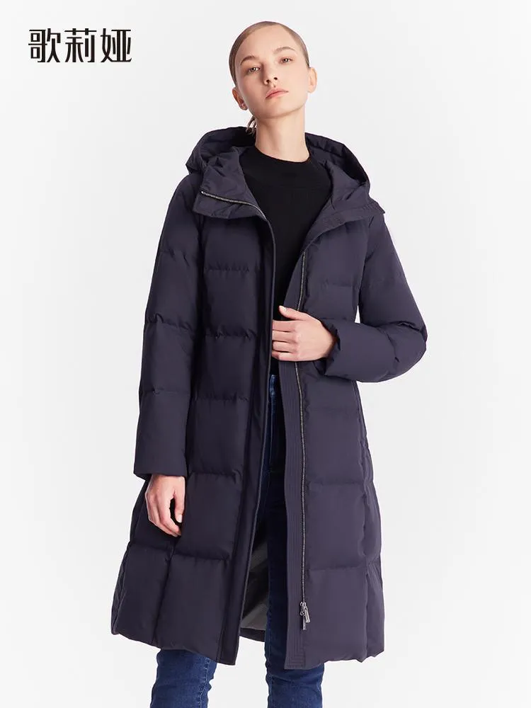 Hooded Long Goose Down Jacket