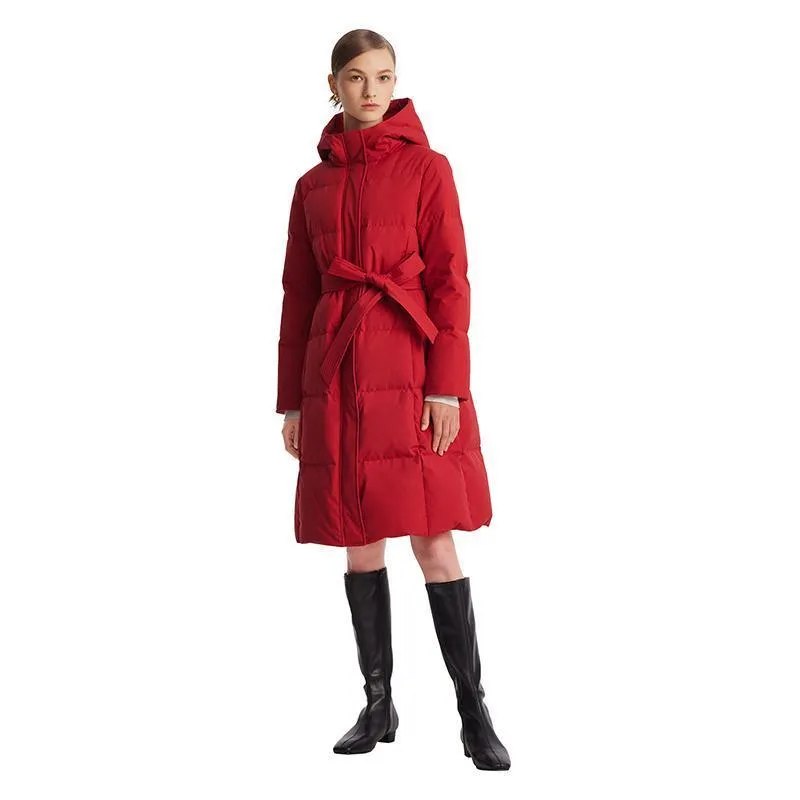Hooded Long Goose Down Jacket