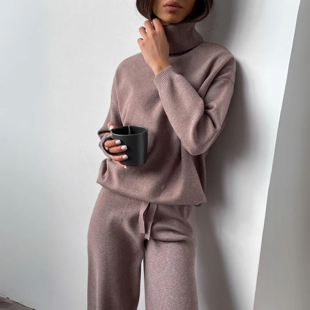 IvyLuxe™ – Turtleneck Co-Ord Set