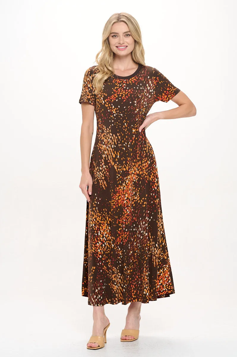 Jenesis Crewneck T-Shirt A-line Dress with Pockets