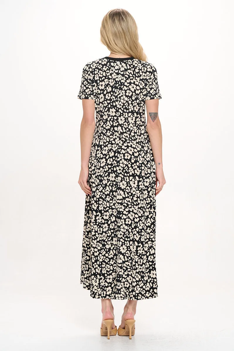 Jenesis Crewneck T-Shirt A-line Dress with Pockets