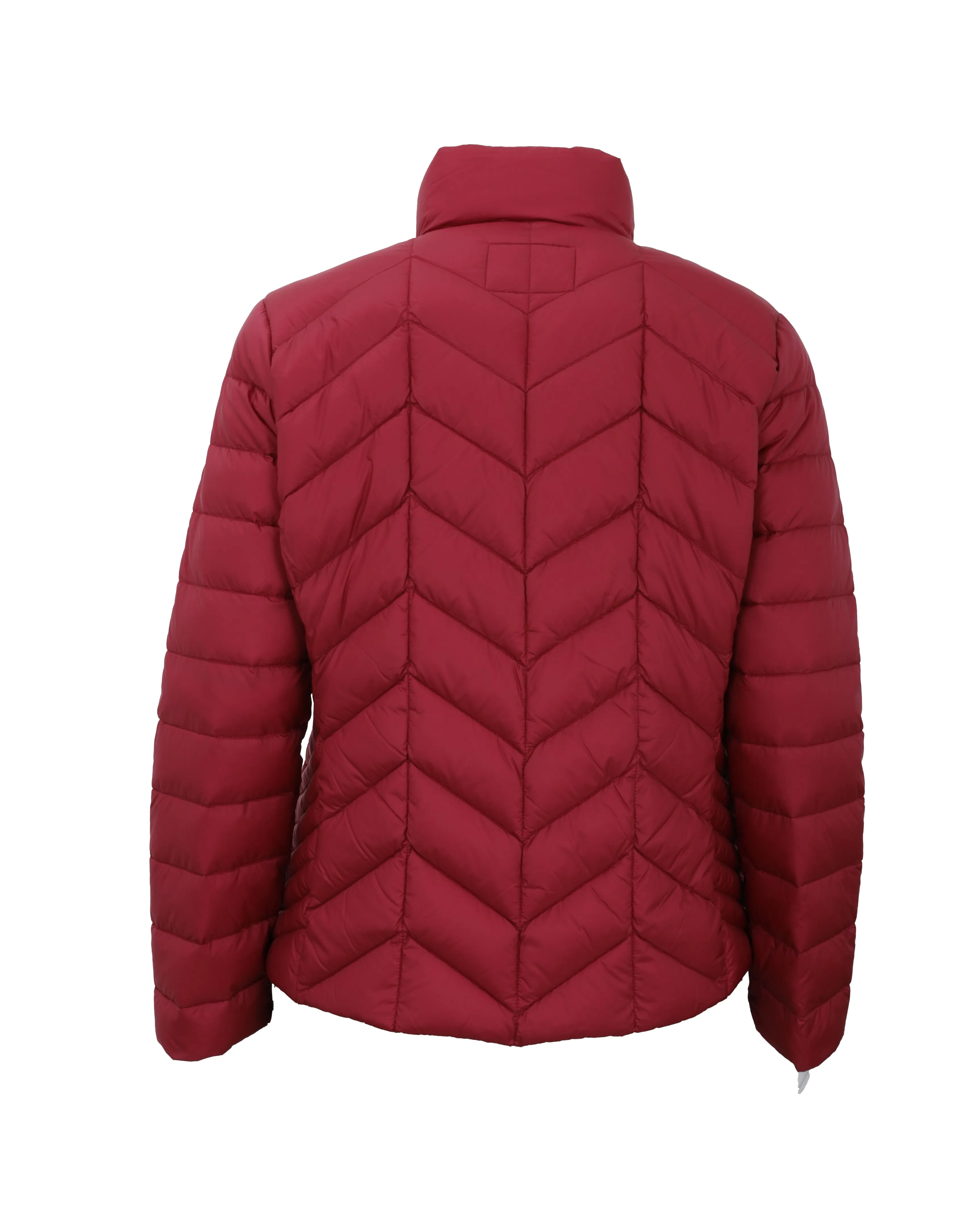 Junge Daisy Light Puffer with Stand Collar in Cranberry