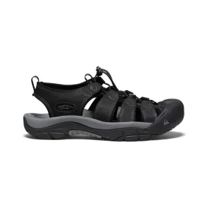Keen Men's Newport Leather Black/Steel Grey