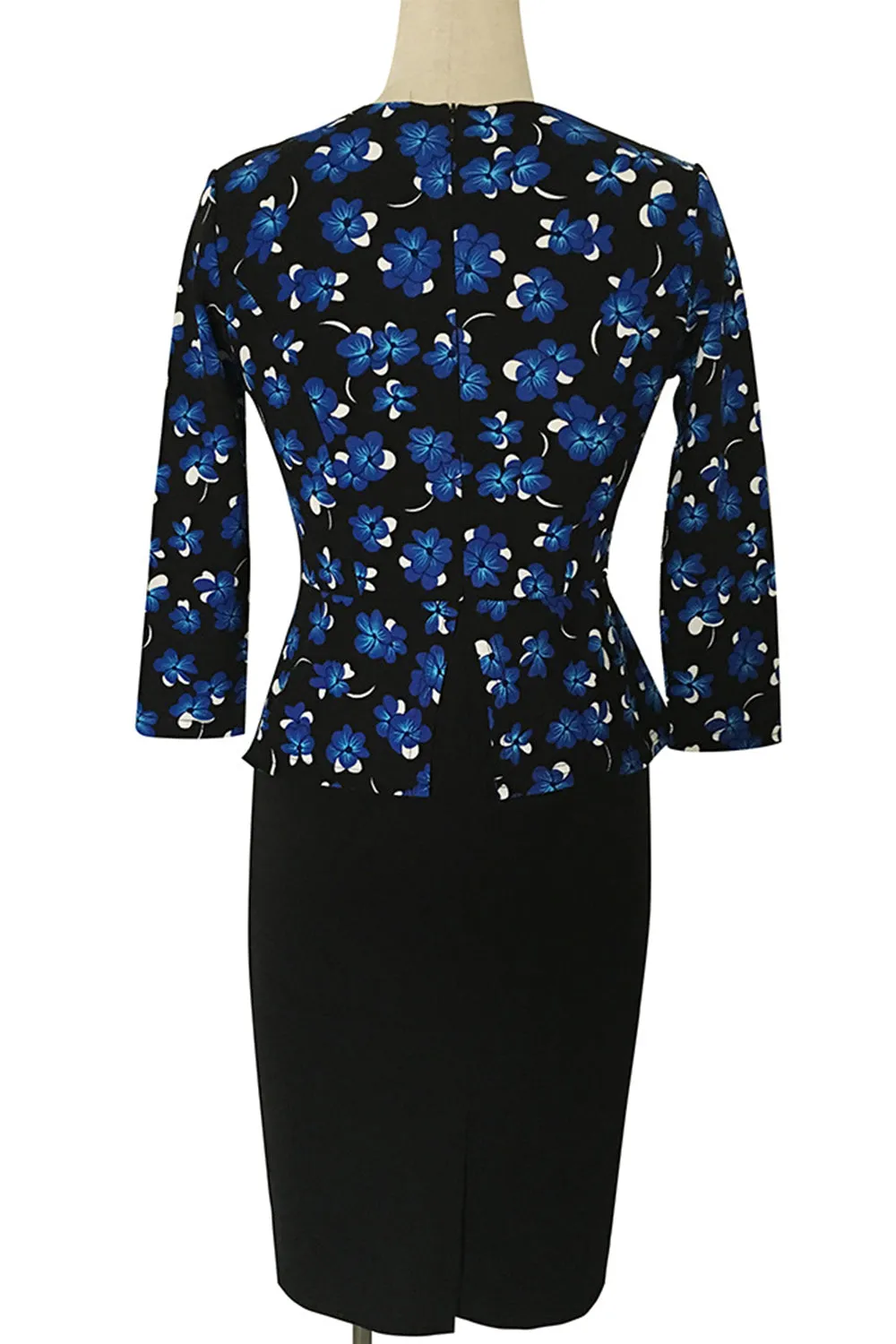 Ketty More Women Pencil Skirt Style Flower Printed Dress-KMWD374