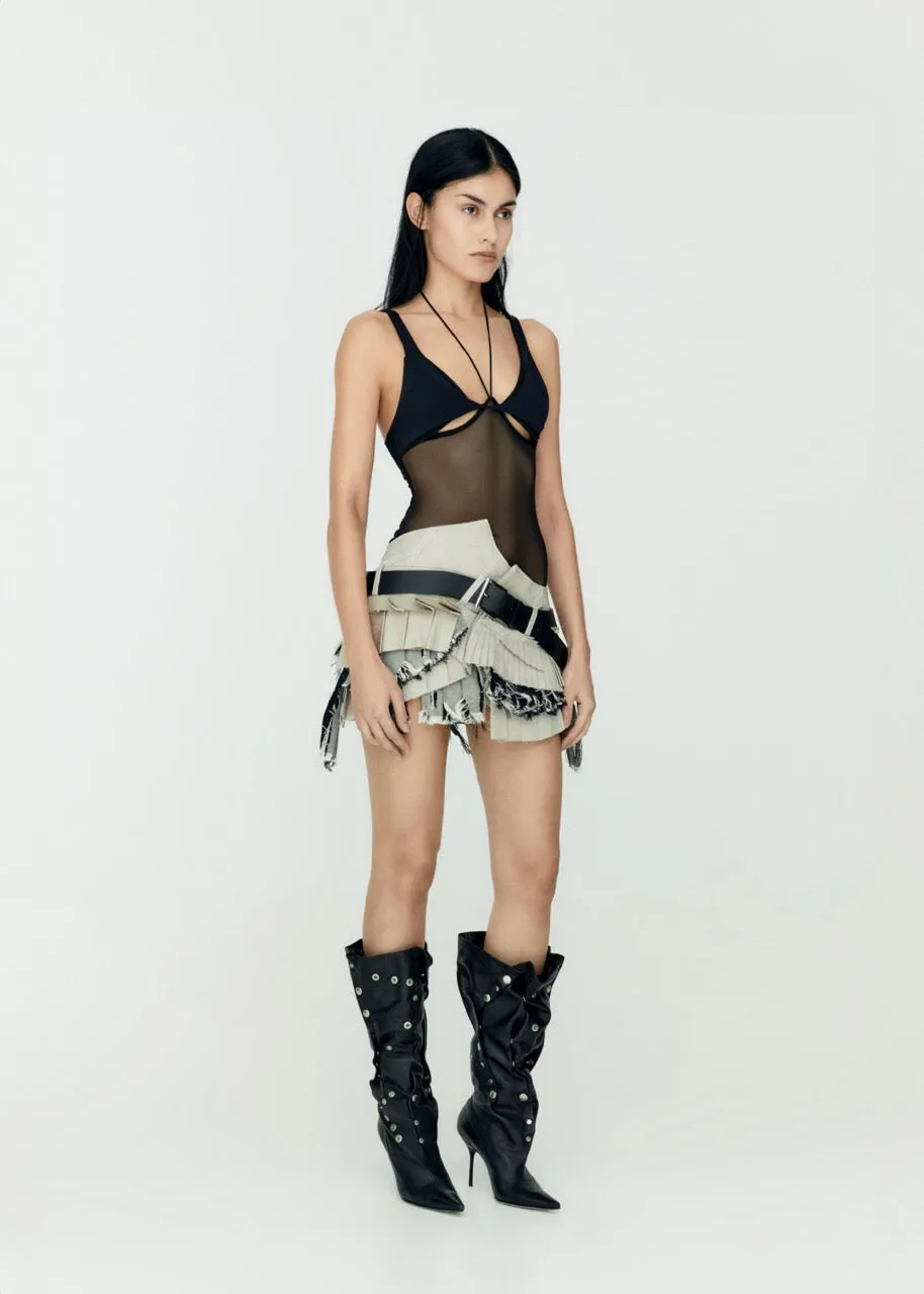 Mesh Bodysuit Black