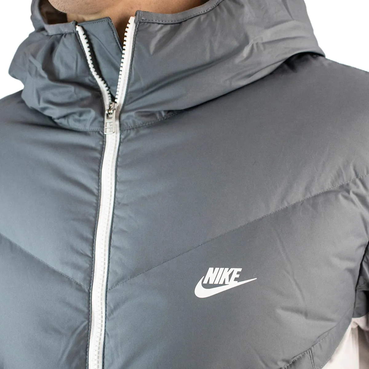 Nike Storm-Fit Windrunner Hooded Winter Jacke DD6795-077 - grau-beige
