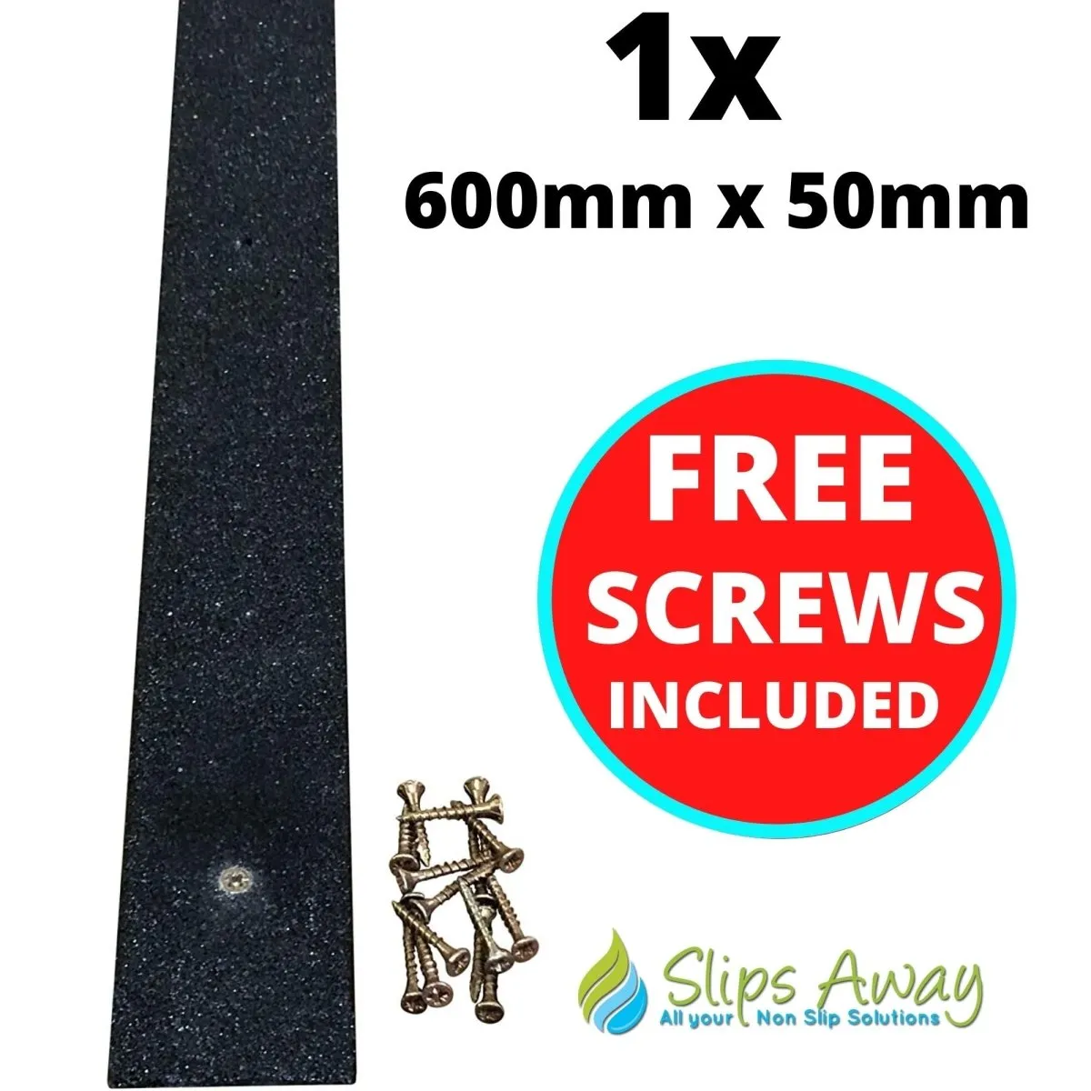 Non Slip Decking Strips GRP Heavy Duty Pro Grade 50mm - BLACK