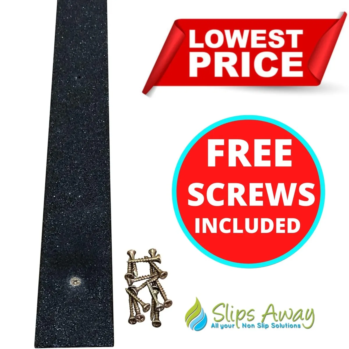 Non Slip Decking Strips GRP Heavy Duty Pro Grade 50mm - BLACK