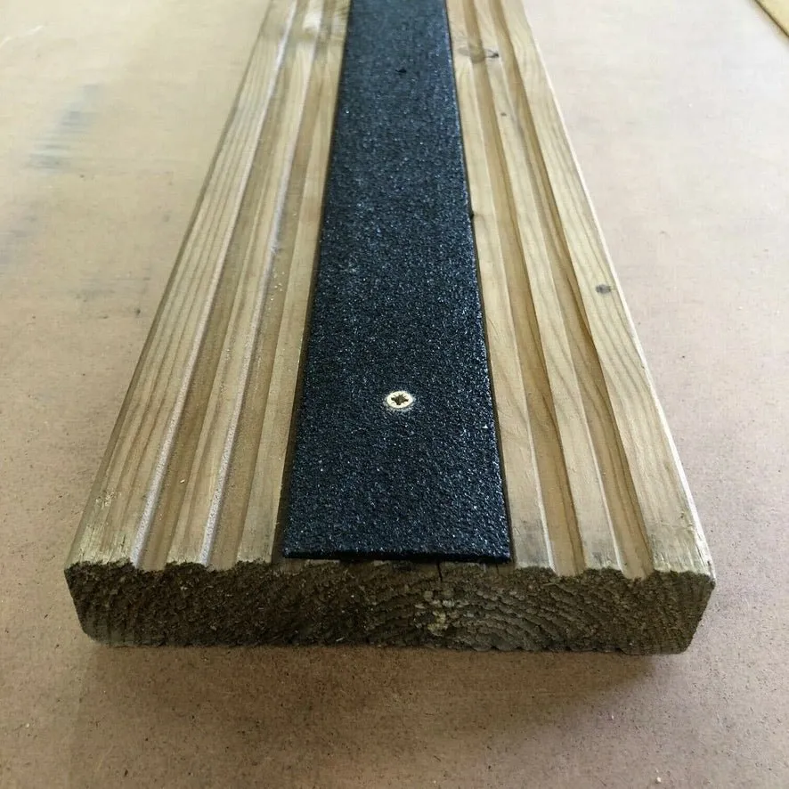 Non Slip Decking Strips GRP Heavy Duty Pro Grade 50mm - BLACK