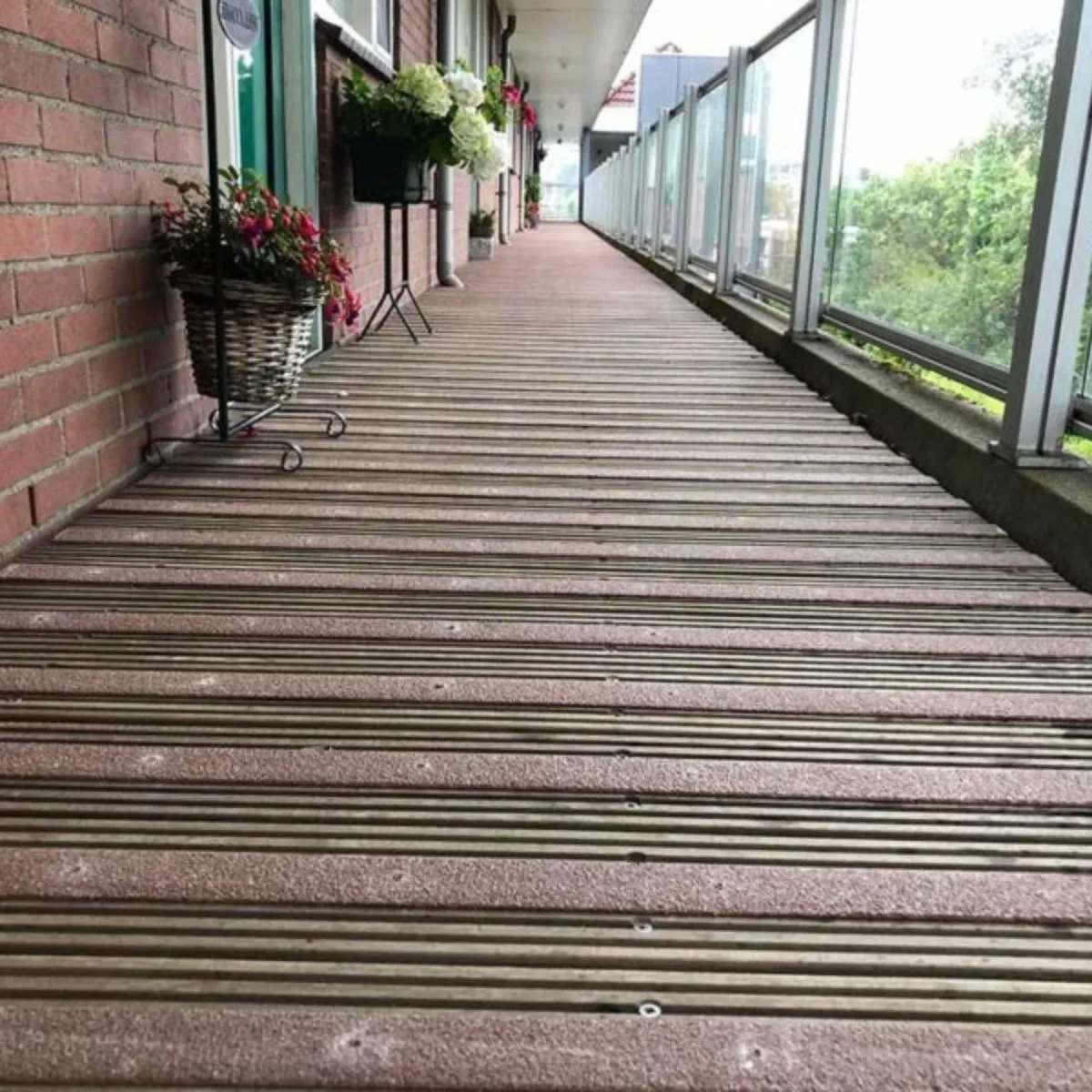 Non Slip Decking Strips GRP Heavy Duty Pro Grade 50mm - BROWN