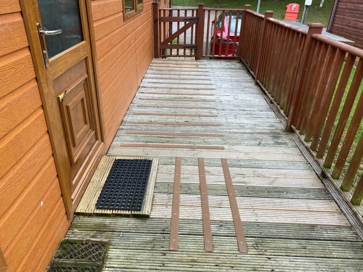 Non Slip Decking Strips GRP Heavy Duty Pro Grade 50mm - BROWN