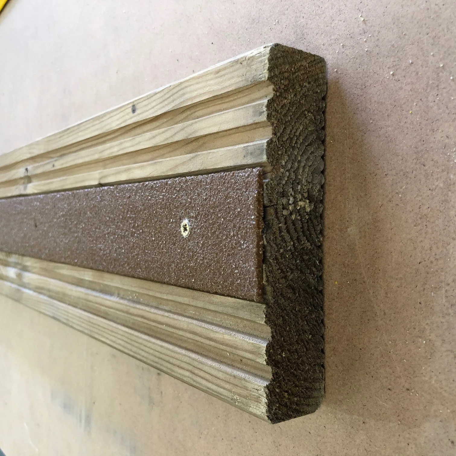 Non Slip Decking Strips GRP Heavy Duty Pro Grade 50mm - BROWN