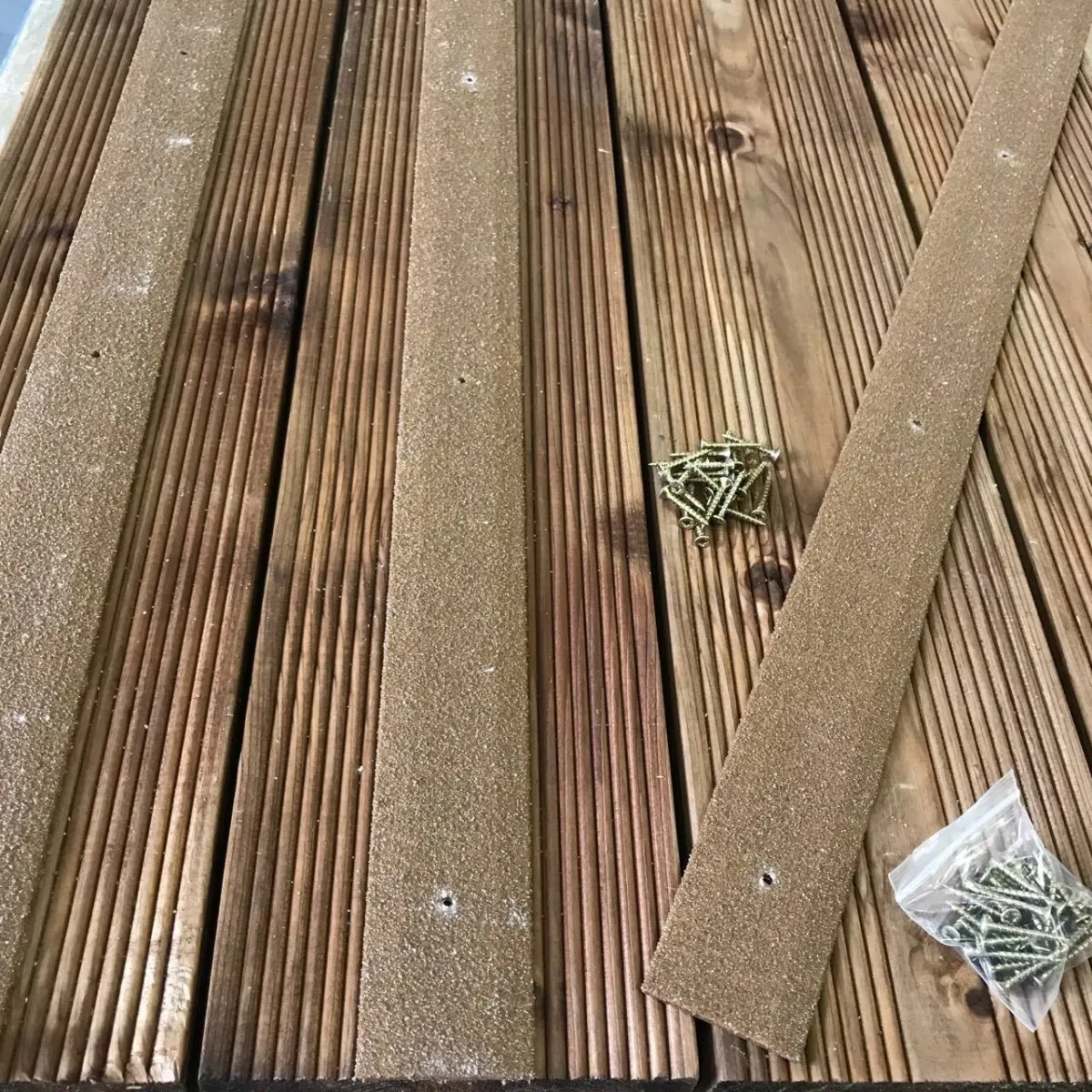 Non Slip Decking Strips GRP Heavy Duty Pro Grade 50mm - BROWN