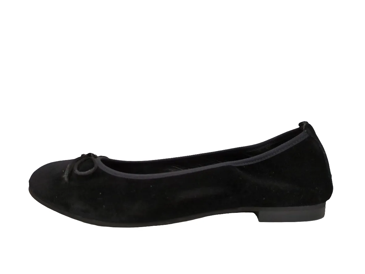 Orkideas  Black Velvet Ballet Flat 22027