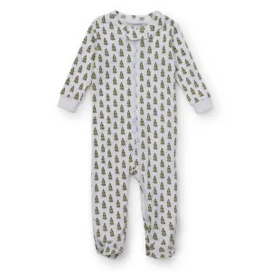 Parker Zipper Footie | Oh Christmas Tree (0-3M, 3-6M, 6-9M)