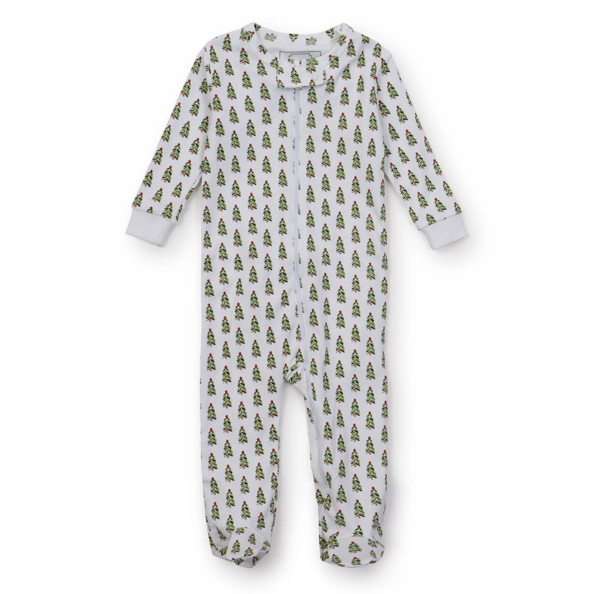 Parker Zipper Footie | Oh Christmas Tree (0-3M, 3-6M, 6-9M)