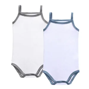 PC Blue/Grey spaghetti strap bodysuit BDS2-SET8