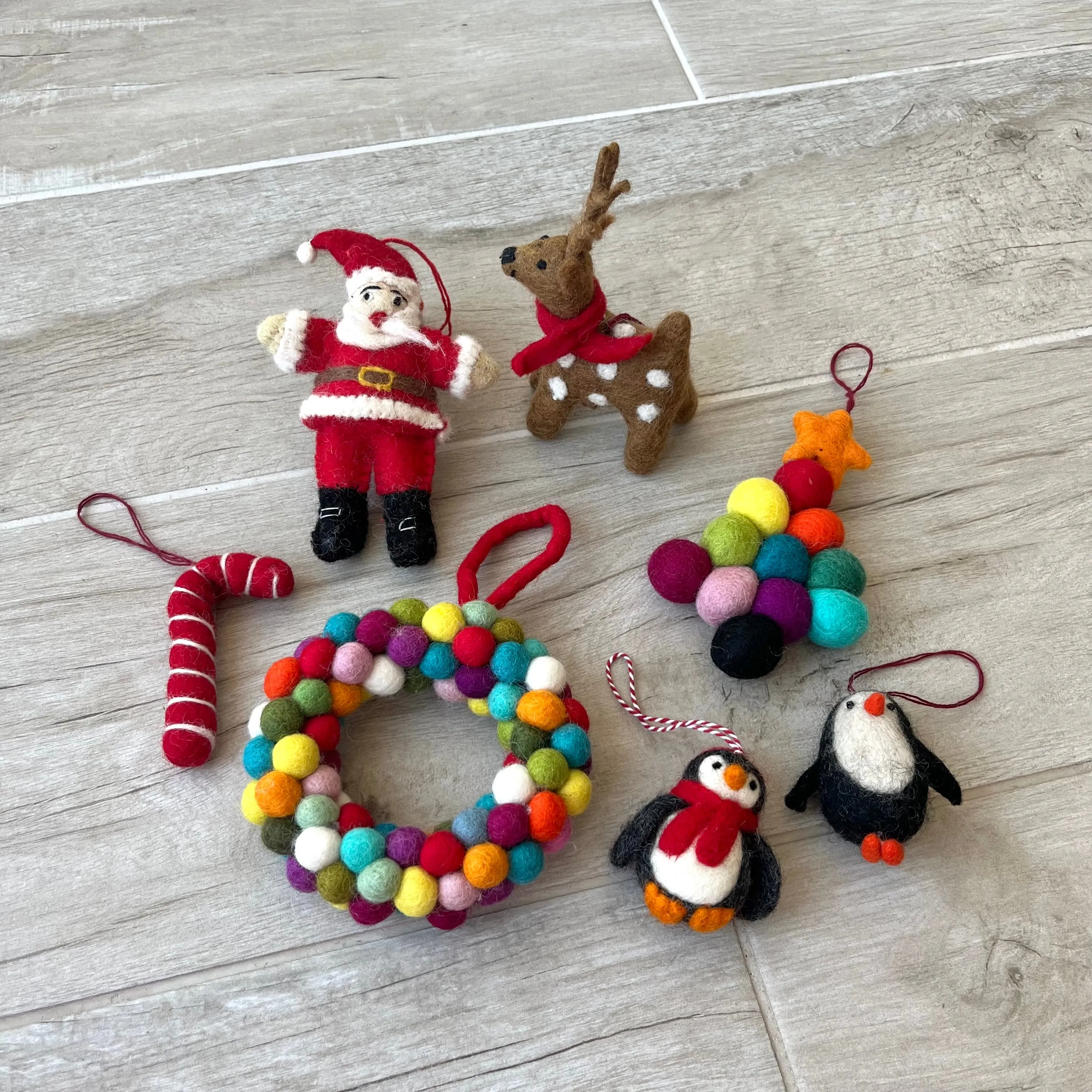 Penguin with Hat Felt Decoration