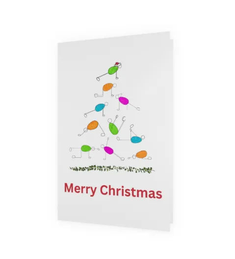 Pilates Christmas Tree Exercise Card