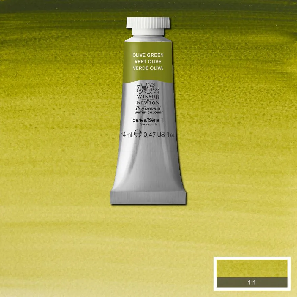 Professional Watercolour - Olive Green