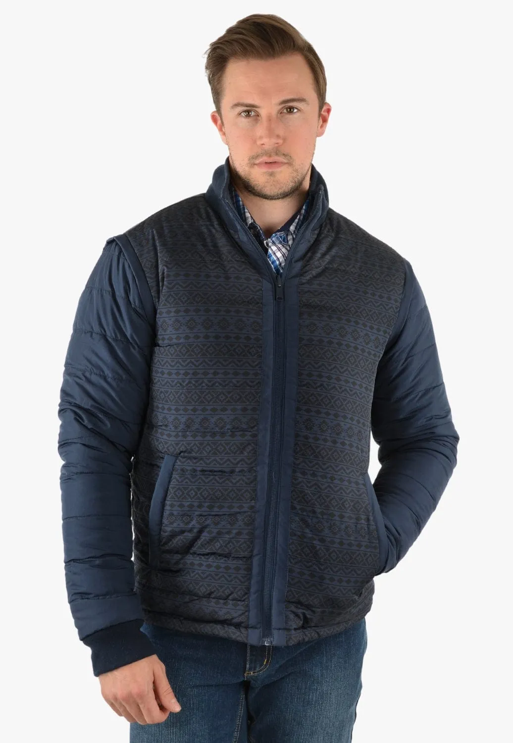 Pure Western Mens Patterson Reversible Jacket
