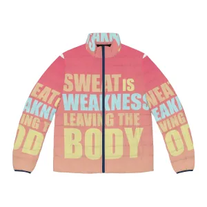 "Sweat-Proof Puffer Jacket: Conquer Fitness Like a 'Space Force' General"