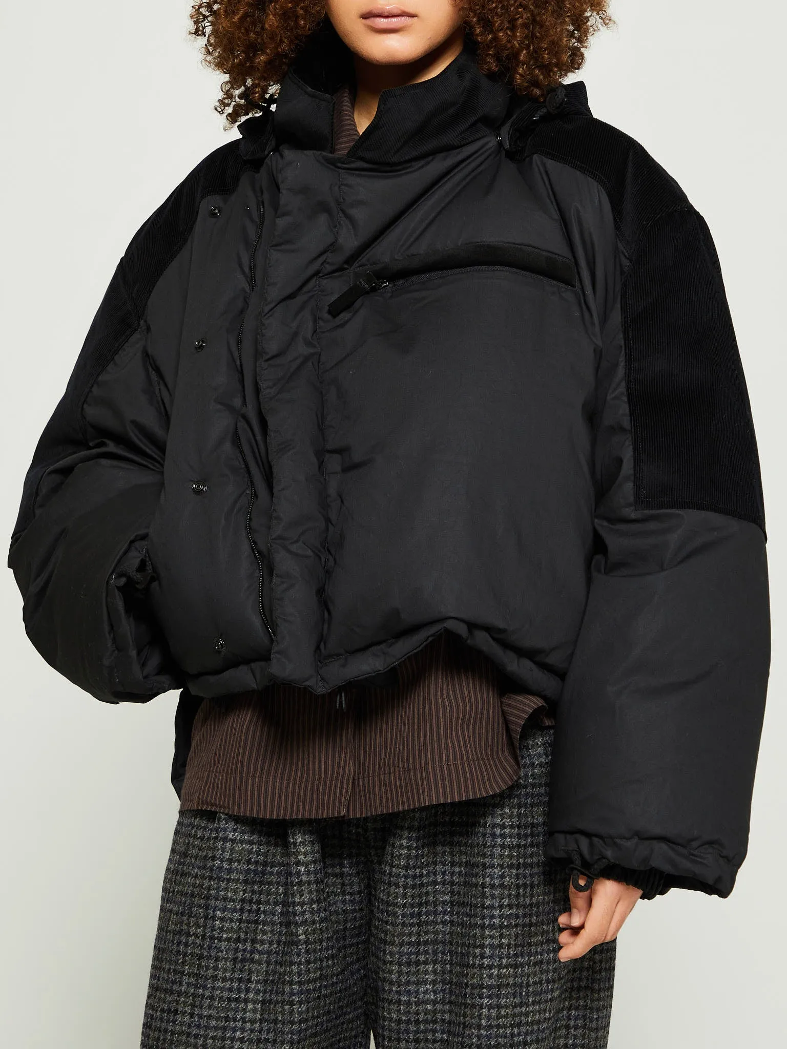 Re:Down Puffer Jacket in Black