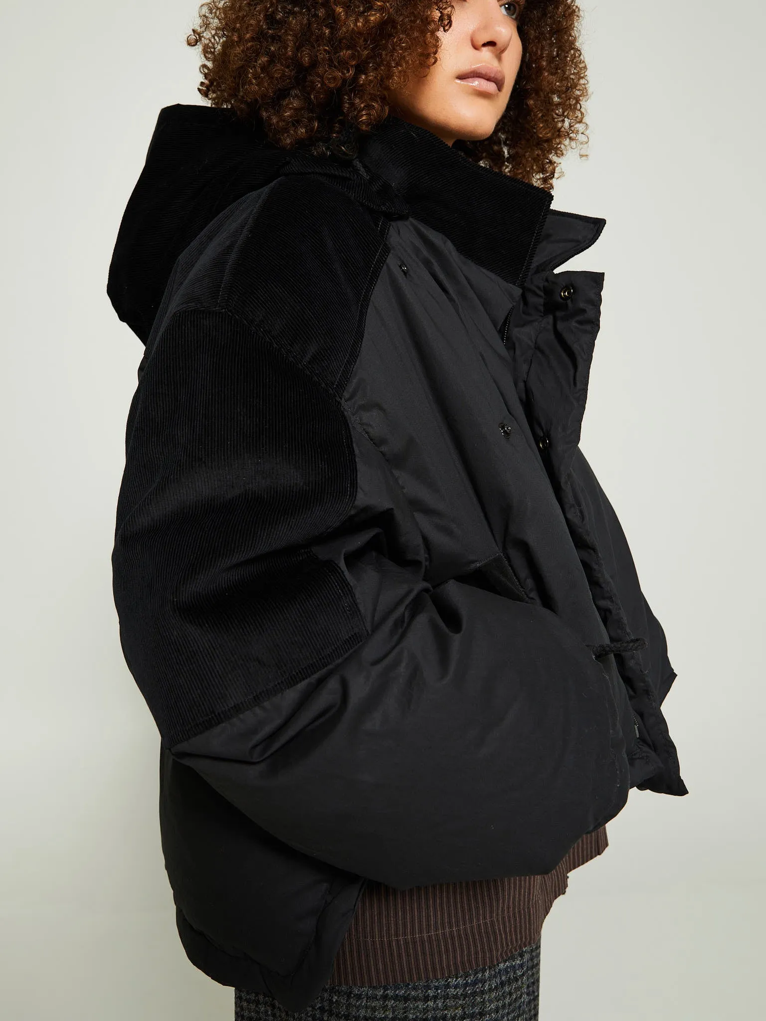 Re:Down Puffer Jacket in Black