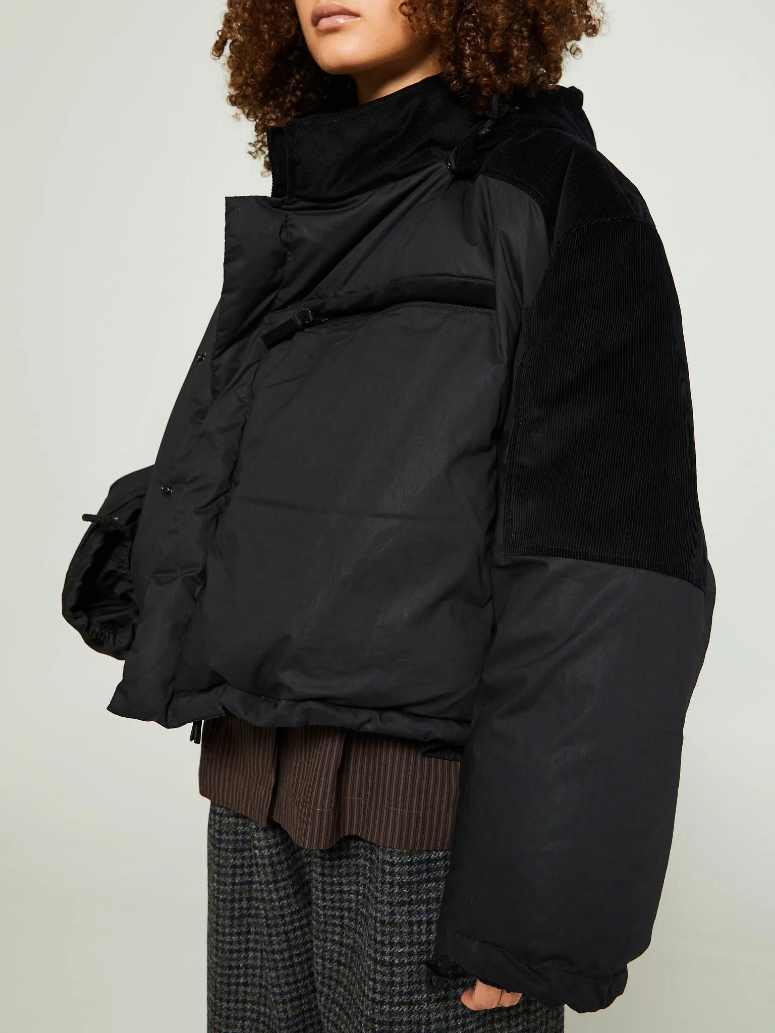Re:Down Puffer Jacket in Black