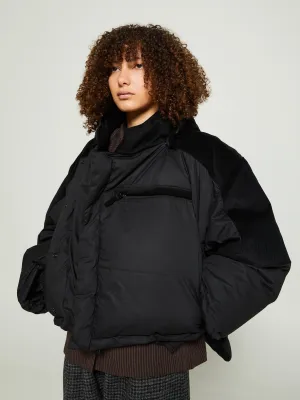 Re:Down Puffer Jacket in Black