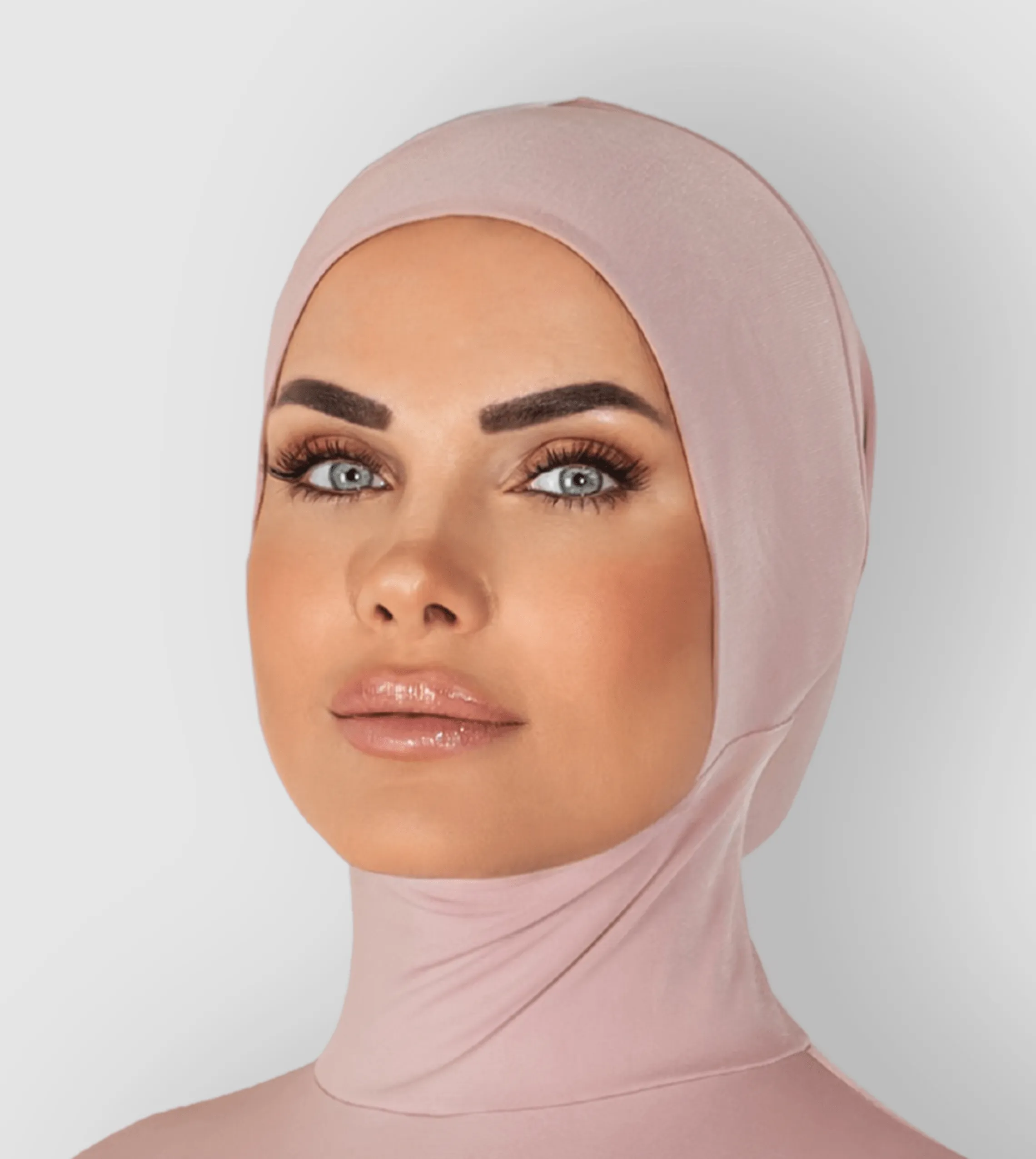RUUQ Bodysuit Sleeveless with Hijab Cap - Rose