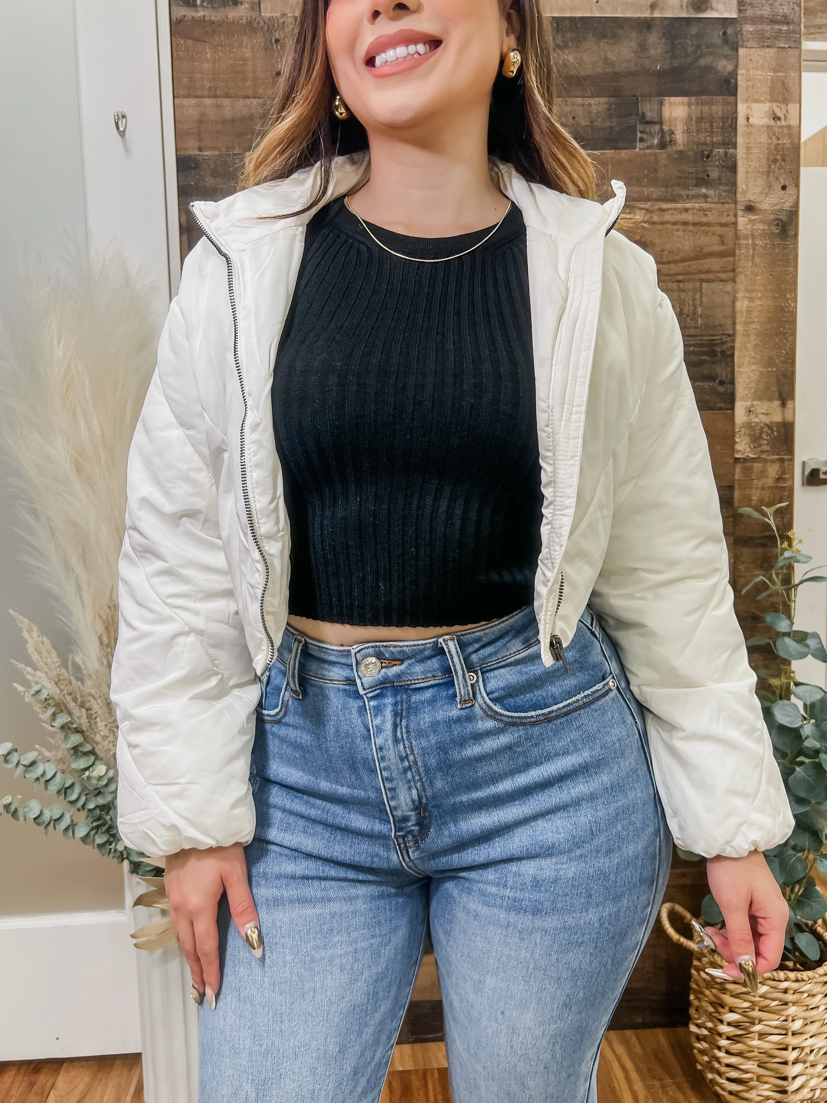 Skylar Cropped Puffer Jacket