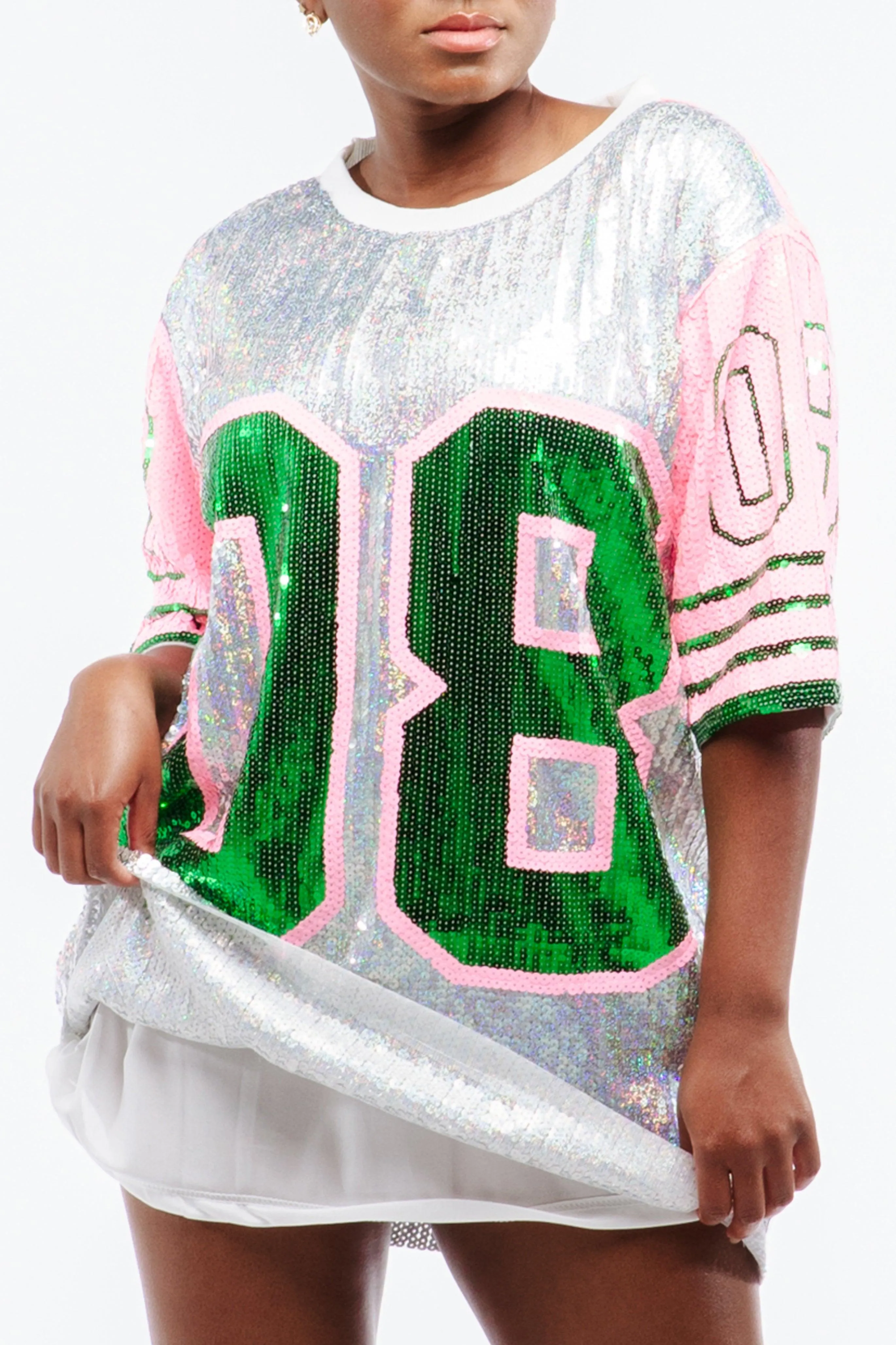 Sorority 08 Sequin Dress - Silver