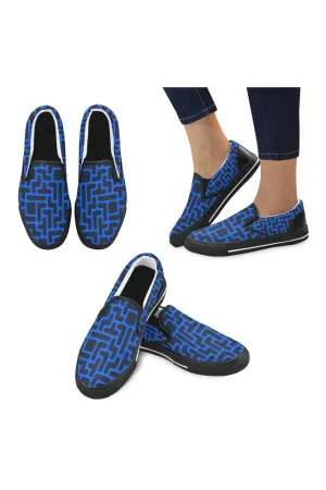 TET FR Women's Slip-on Canvas Shoes/Large Size (Model 019) TET FR Women's Slip-on Canvas Shoes/Large Size (Model 019)