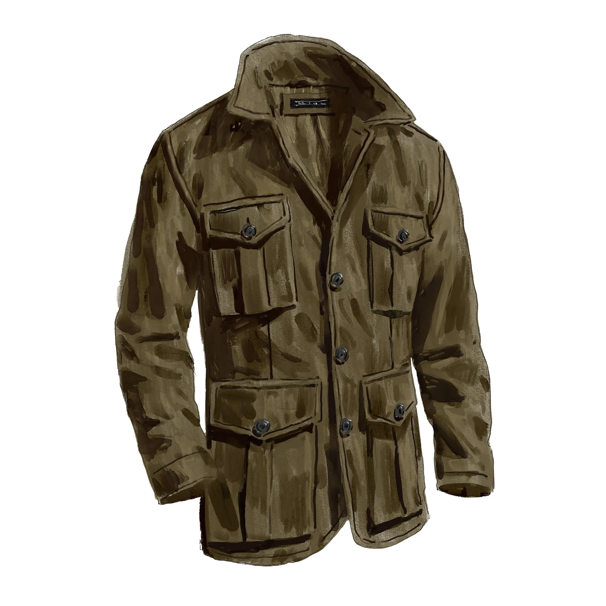 The 98th-Floor Suede Bush Jacket