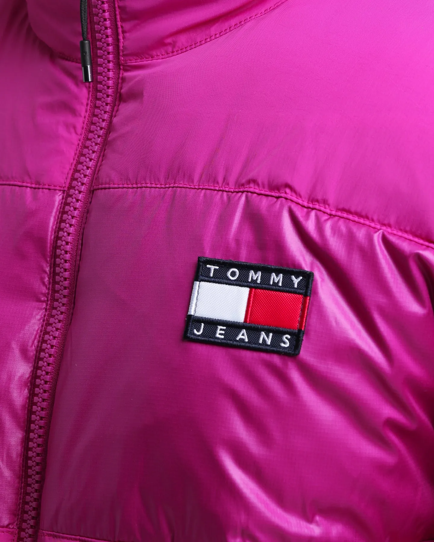 Tommy Jeans Colour Block Puffer Autumn Plum