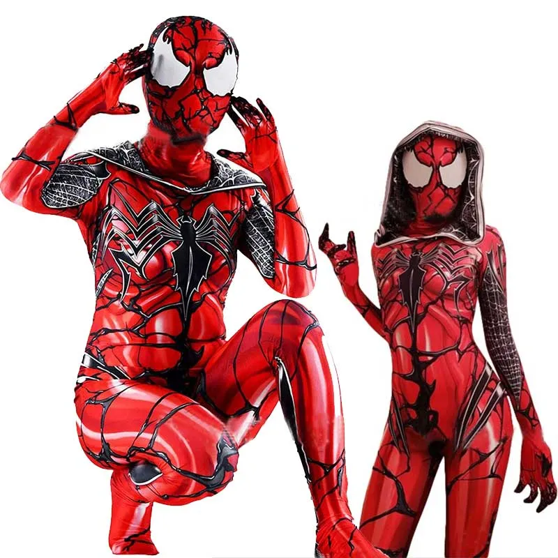 Venom Gwen Stacy Spiderman Zentai Bodysuit Cosplay Halloween Mask Costume