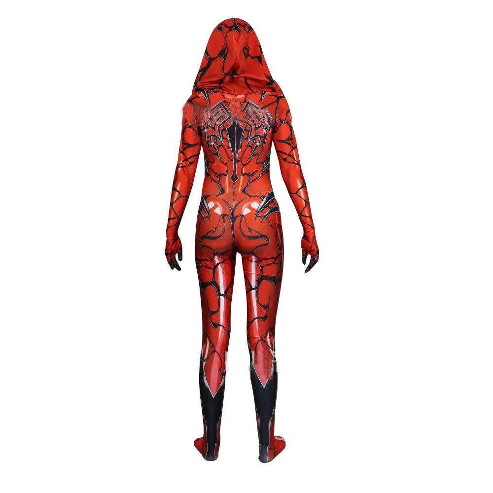Venom Gwen Stacy Spiderman Zentai Bodysuit Cosplay Halloween Mask Costume