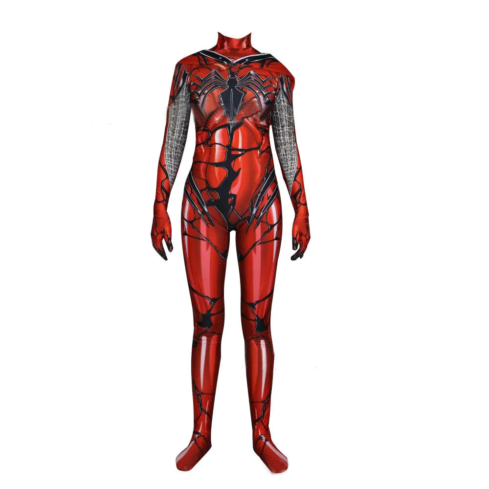 Venom Gwen Stacy Spiderman Zentai Bodysuit Cosplay Halloween Mask Costume