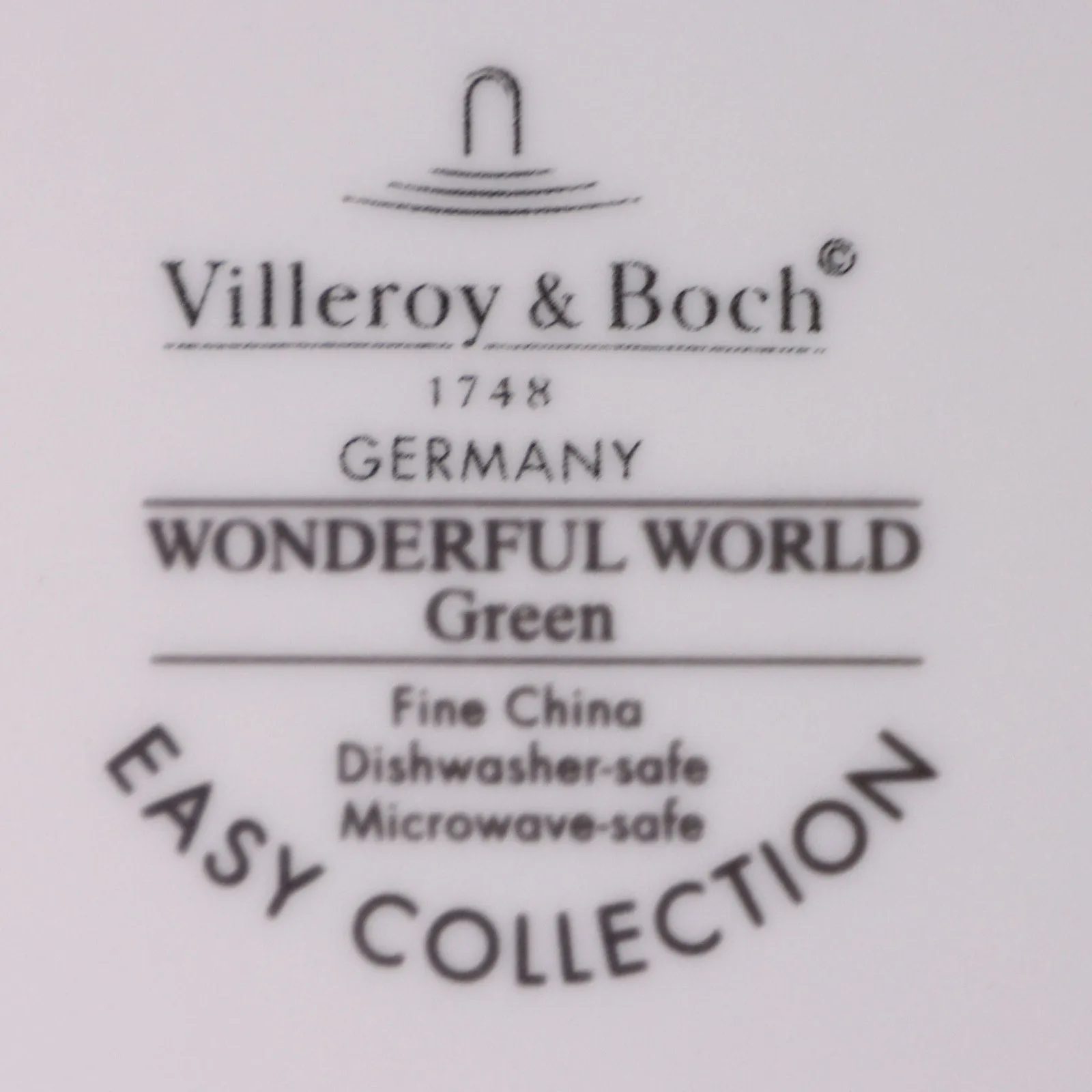 Villeroy & Boch Wonderful World Green Dinner Plate 10 5/8" Germany
