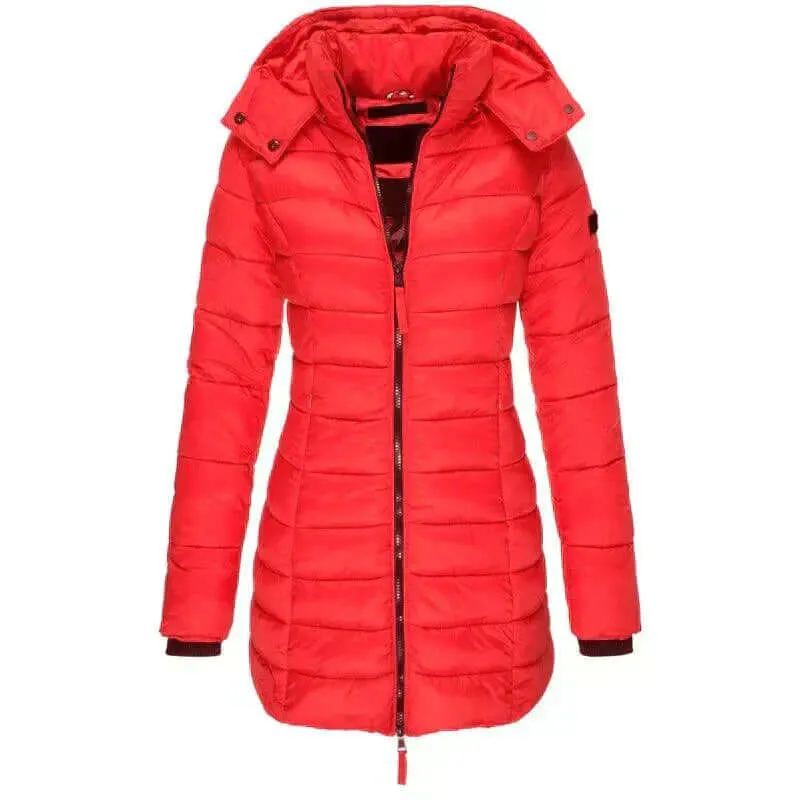 Women's Long Hooded Puffer Jacket