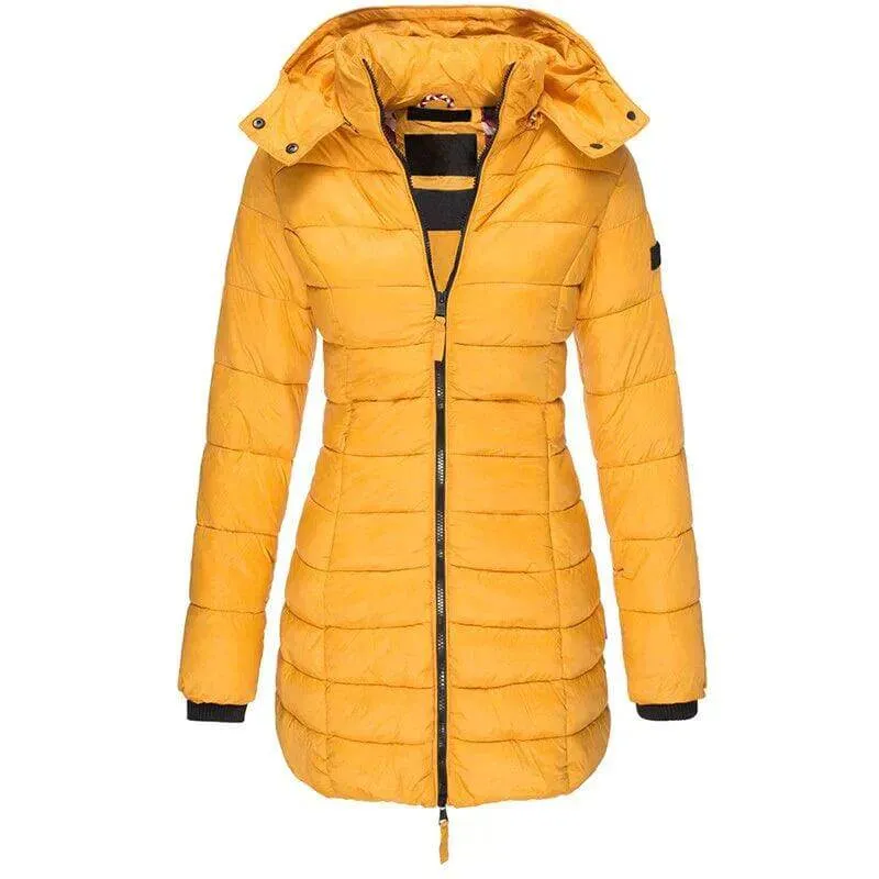 Women's Long Hooded Puffer Jacket