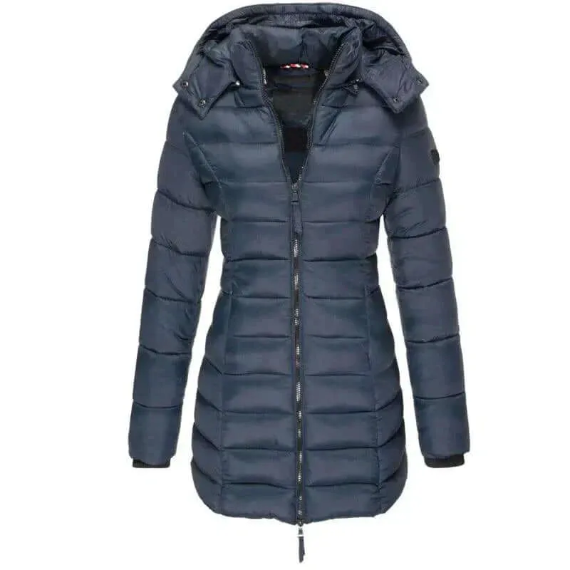 Women's Long Hooded Puffer Jacket