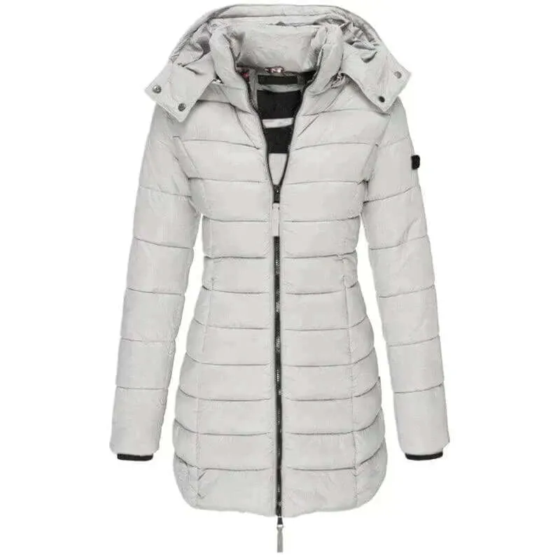 Women's Long Hooded Puffer Jacket