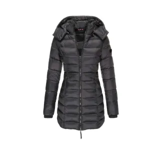 Women's Long Hooded Puffer Jacket